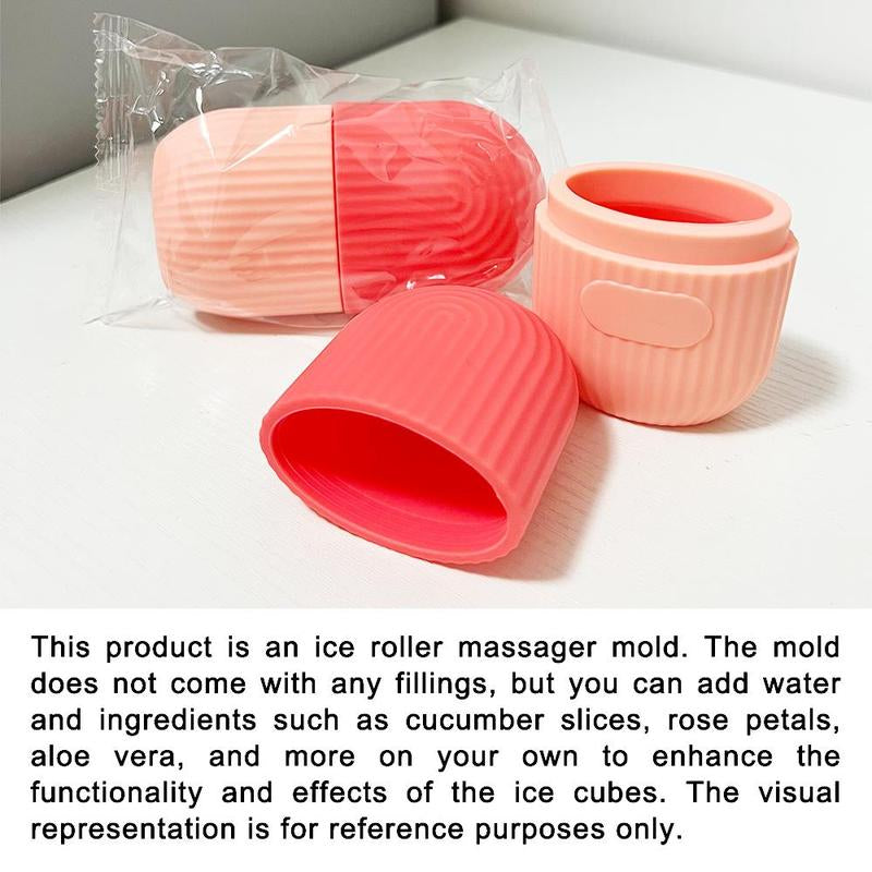 Lightweight Soothing Ice Face Roller, Daily Multi-Purpose Comfort Facial Ice Roller, Face Massager Gua Sha Mold, Ice Compress Tool for Eyes, Face Pore Removal Skincare Product, Gifts for Girlfriend, Glow up Tip for Girls
